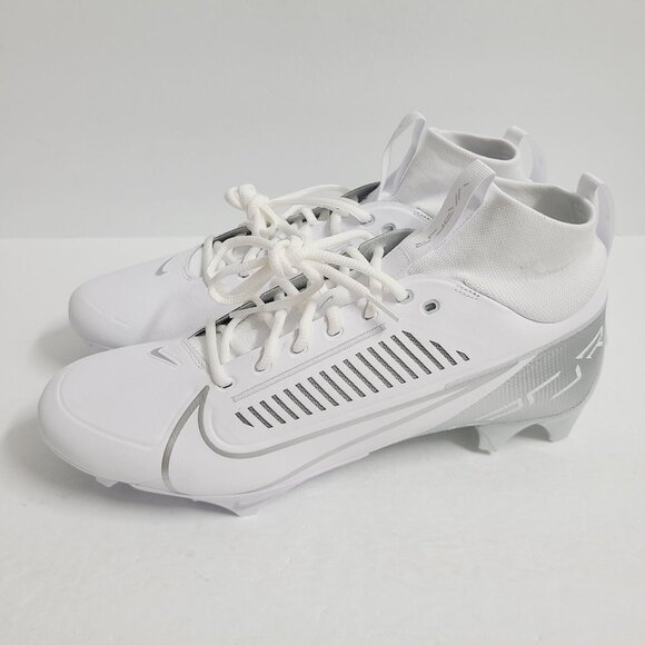 NEW Nike Vapor Edge Pro 360 2 Football Cleats DA5456-102 Size 13 White Silver #2 main image 6